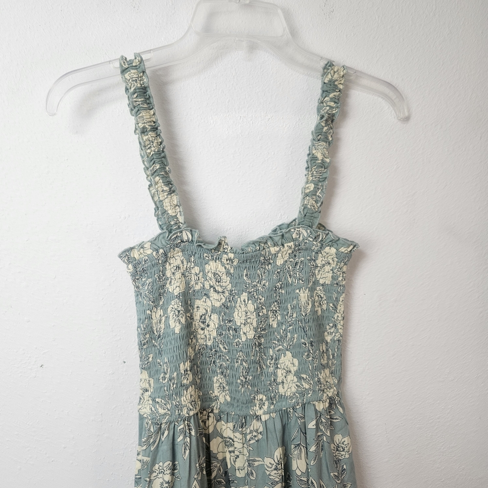 Patrons of Peace Floral Smocked Jumpsuit Size Small Pockets - Picture 4 of 8